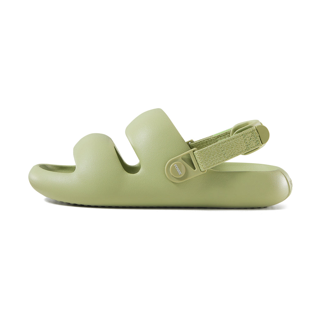 Green women's comfort cute sandals 