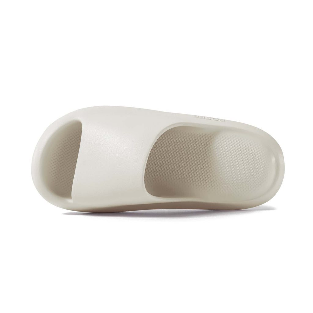 white pillow slides shoes indoor