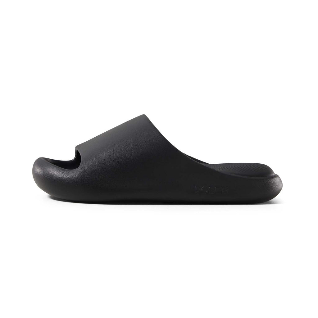 Black indoor mens pillow slides 